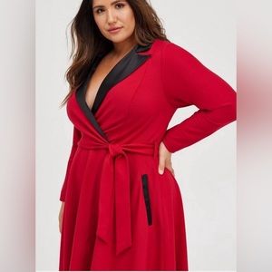 NWT TORRID Mini Tuxedo Dress Size 1 (14-16)